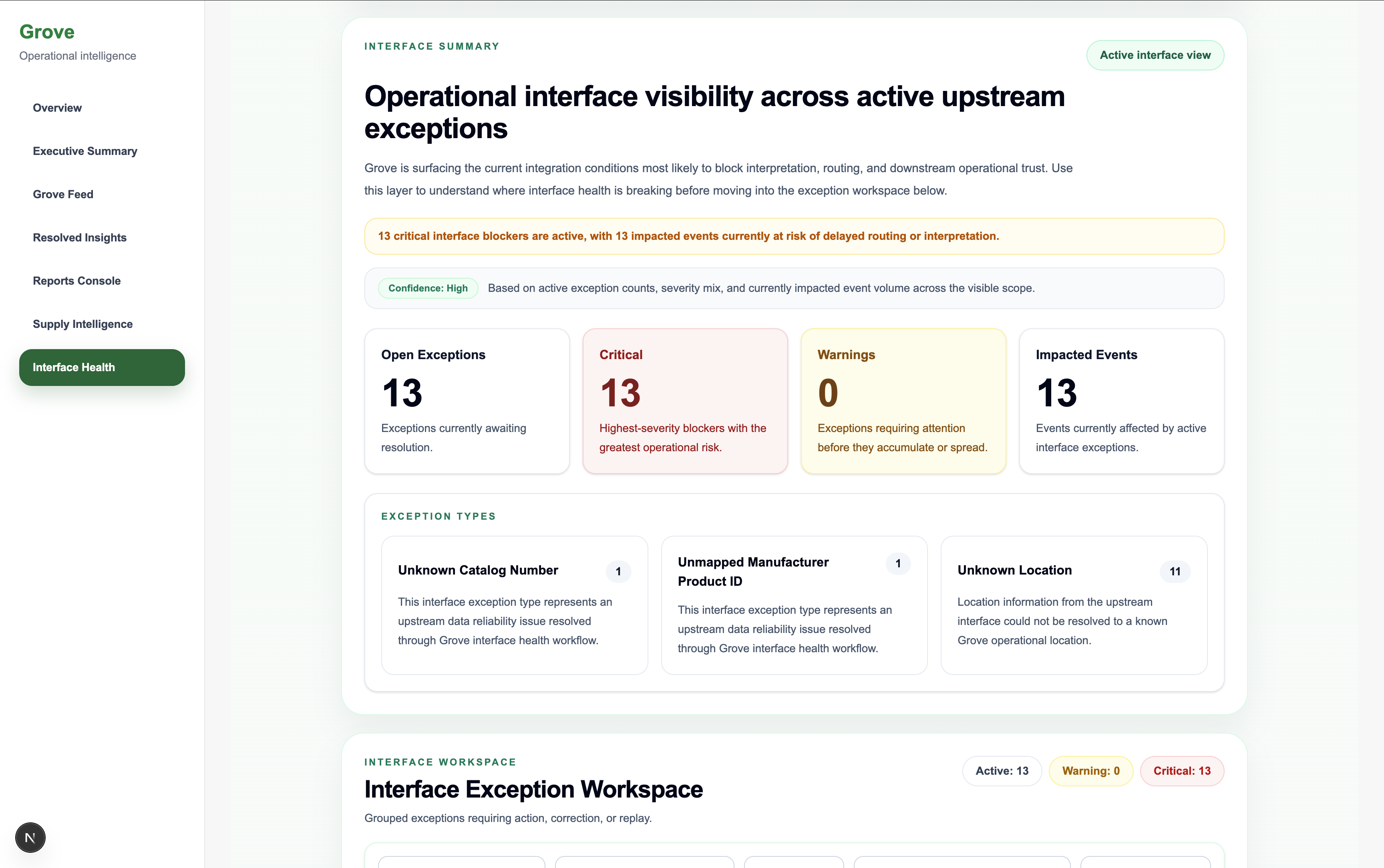 Interface Health product screenshot
